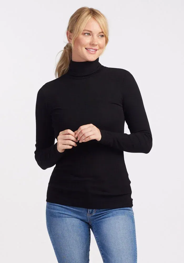 Merino Wool Turtleneck | Sage Ribbed Turtleneck Top – Woolx