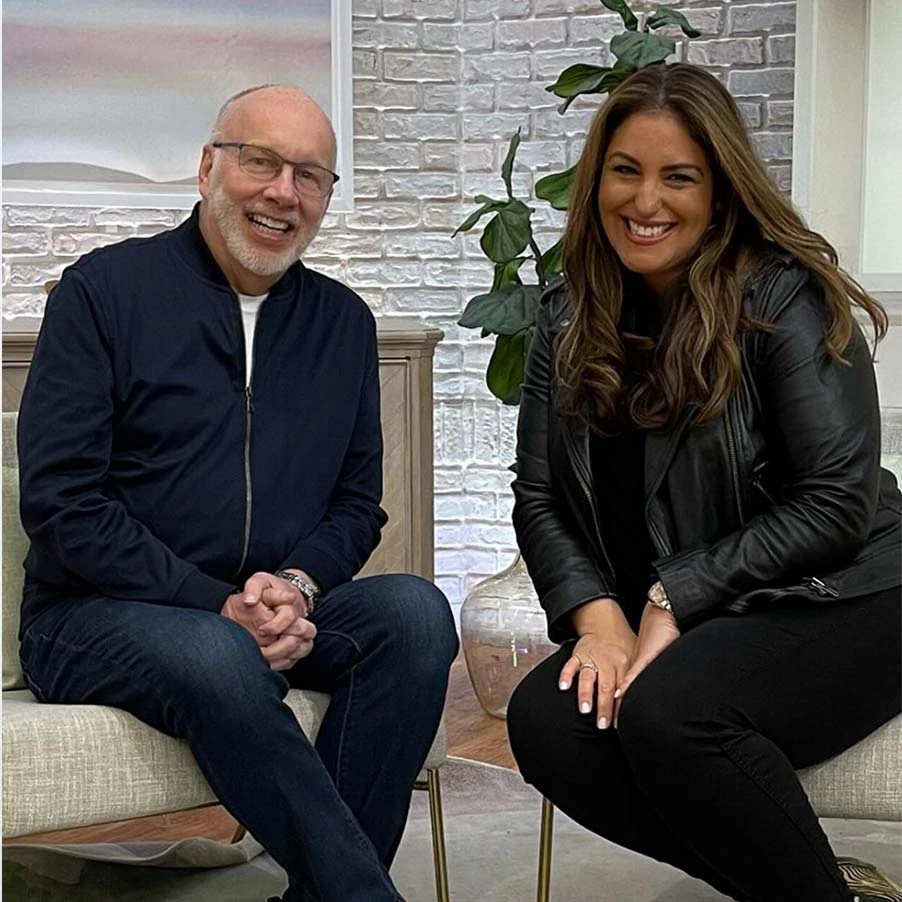 LOGO by Lori Goldstein Mixed Media Top with Ruffle Hem - QVC.com